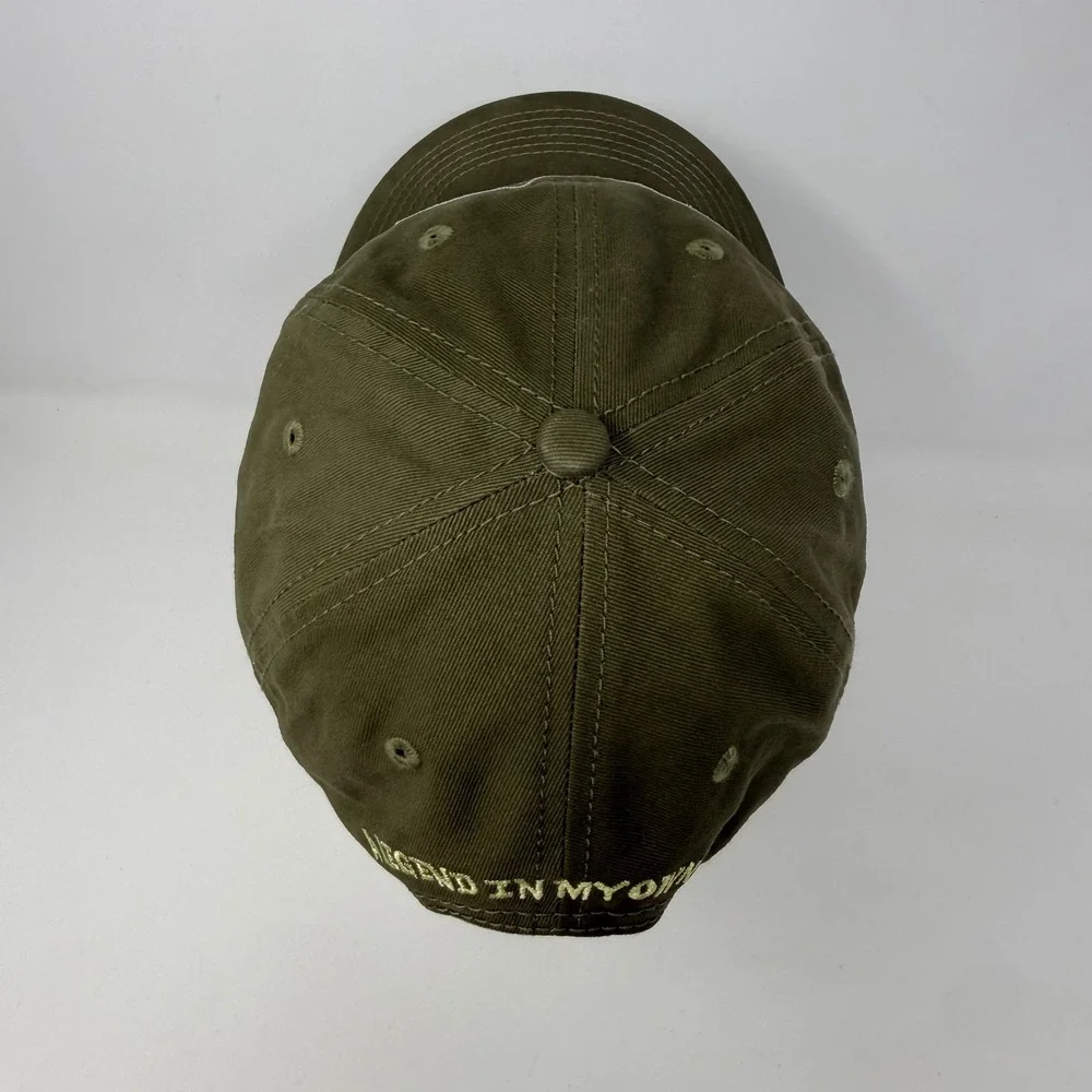 Old Guys Rule Living Legend Olive Green Cotton Adjustable Strapback Baseball Hat